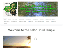 Tablet Screenshot of celticdruidtemple.com